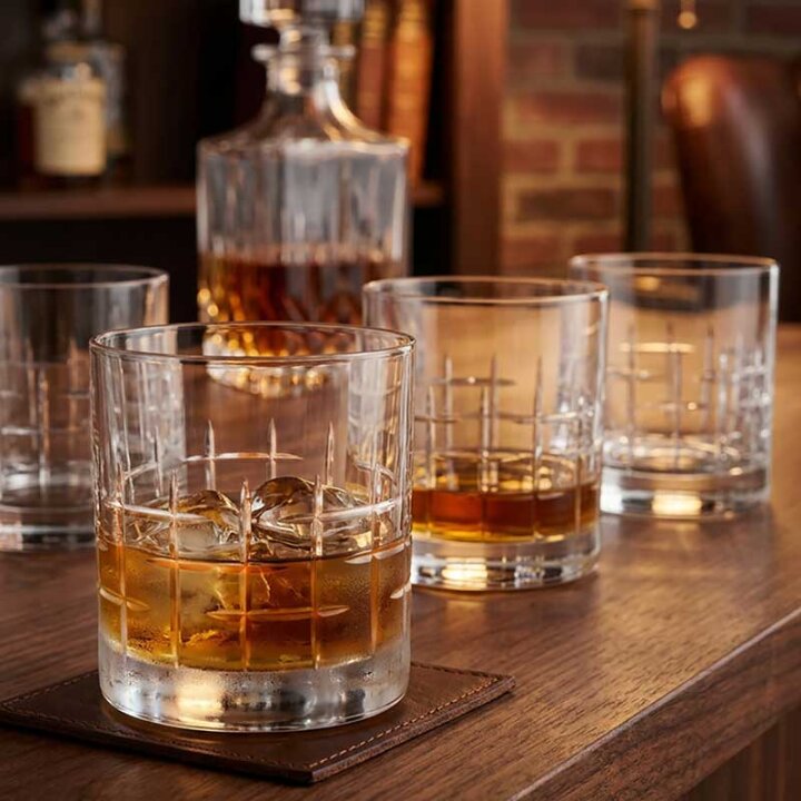 ČAŠE KRISTALIN BARLINE WHISKEY 6/1 280 ML - DEKORIRANE