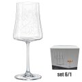 ČAŠE KRISTALIN XTRA VINO 6/1 360 ML - DEKORIRANE