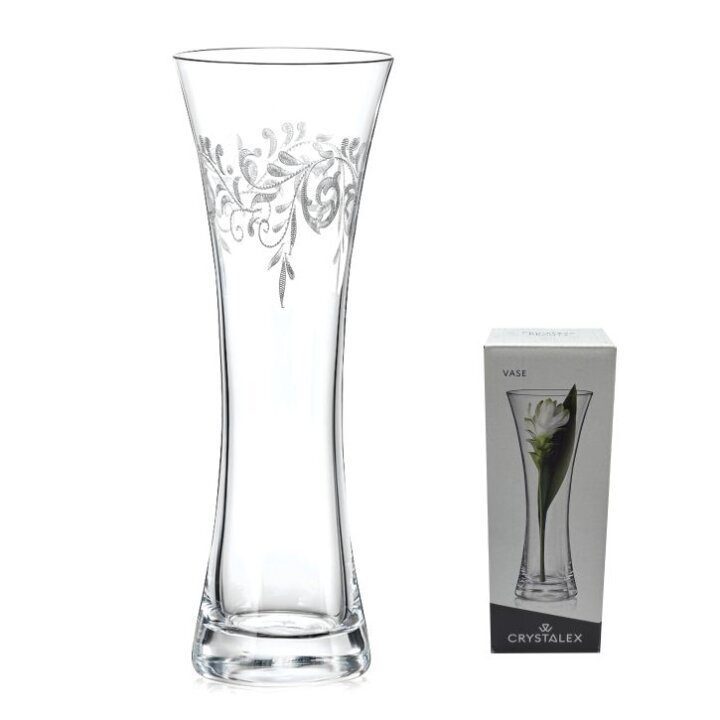 VAZA KRISTALIN 19,5 CM - GRAVIRANI DEKOR