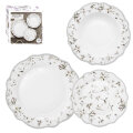 SERVIS ZA JELO 18 DIJELNI PORCULAN NEW BONE C. DEKORIRANI - FLORAL GRACE