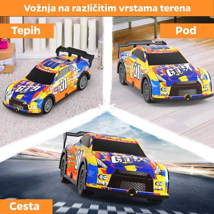 AUTIĆ NA DALJINSKO UPRAVLJANJE 1:24 - LICENCE 20 CM - SORT MODELI