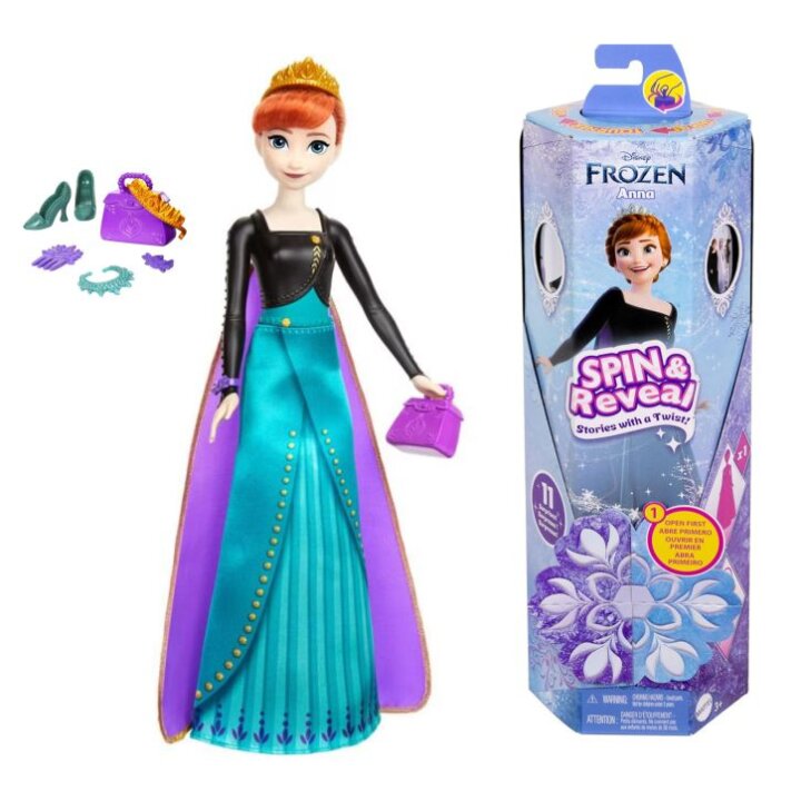 DISNEY PRINCEZA LUTKA 30 cm FROZEN ANNA S IZNENAĐENJEM - MATTEL