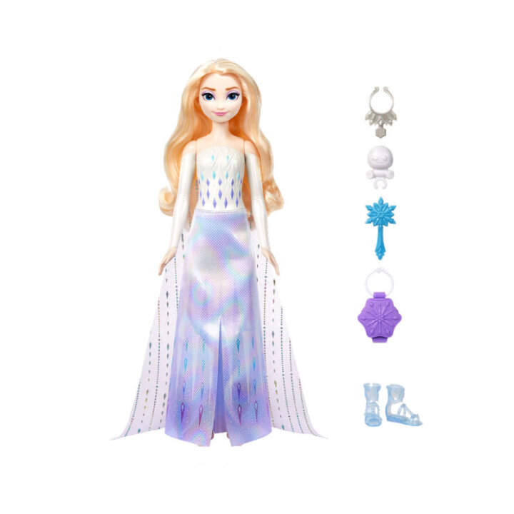 DISNEY PRINCEZA LUTKA 30 cm FROZEN ELZA S IZNENAĐENJEM - MATTEL