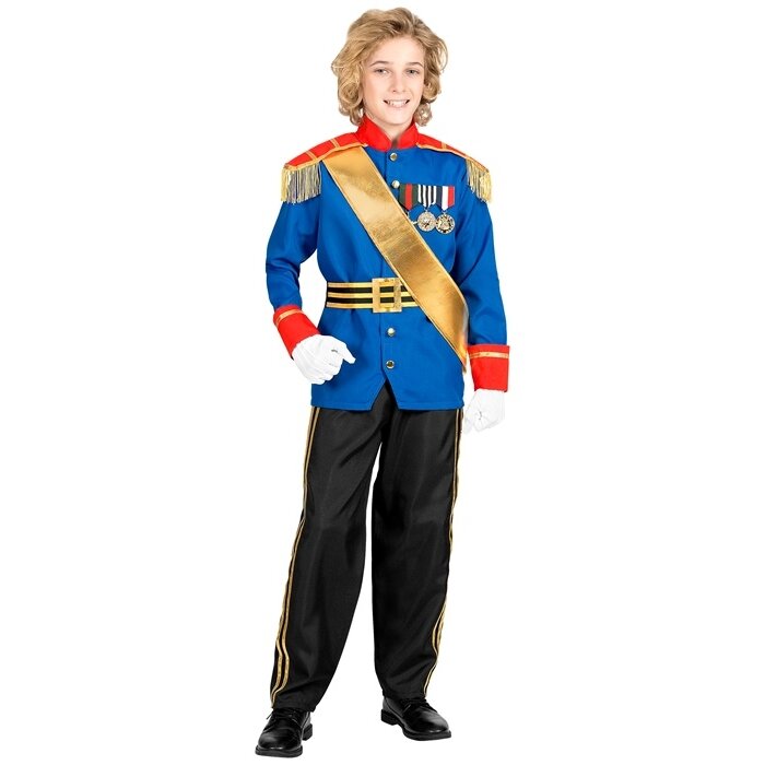 KOSTIM ŠARMANTNI PRINC 116 CM (JAKNA, HLAČE, REMEN I UKRASNA TRAKA)