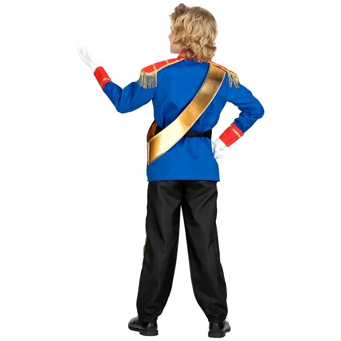 KOSTIM ŠARMANTNI PRINC 116 CM (JAKNA, HLAČE, REMEN I UKRASNA TRAKA)