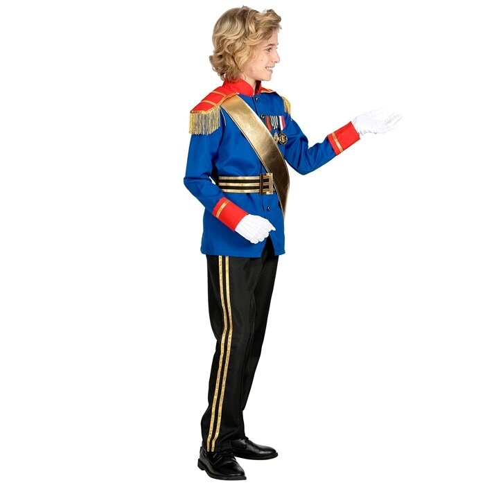 KOSTIM ŠARMANTNI PRINC 116 CM (JAKNA, HLAČE, REMEN I UKRASNA TRAKA)