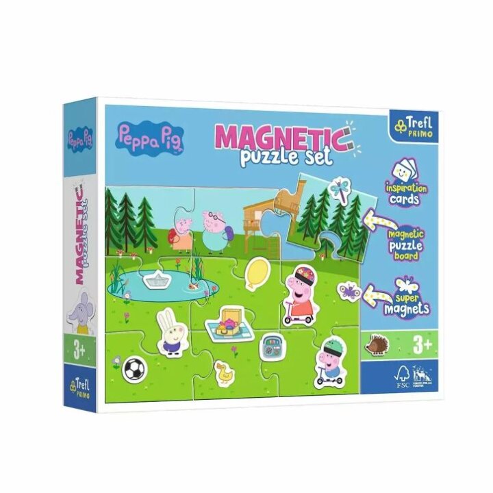 PEPPA PIG PUZZLE MAGNETNE S DODATNIM SLIČICAMA - TREFL