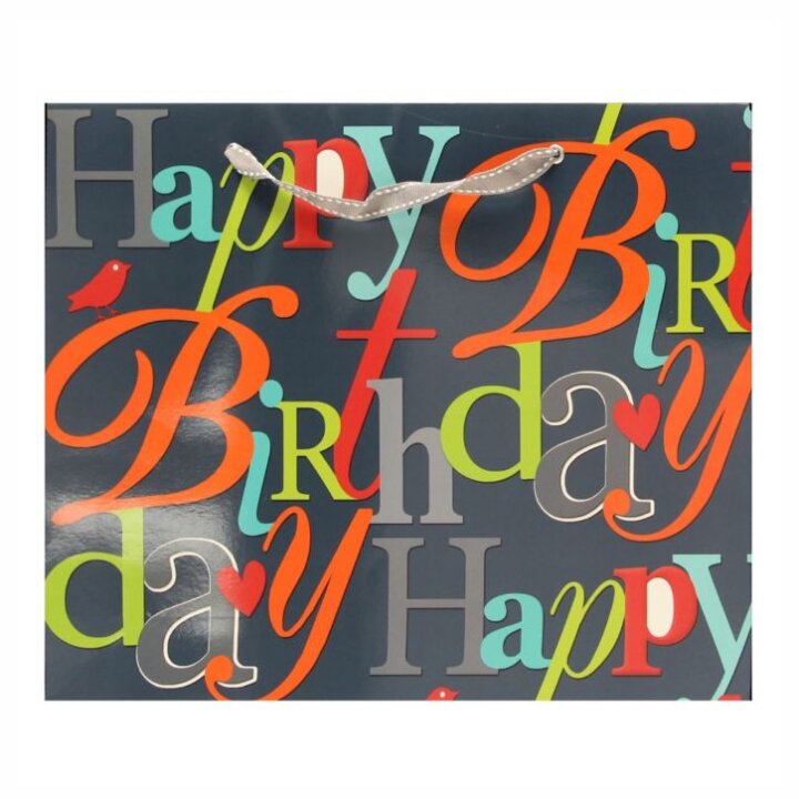 POKLON VREĆICA HAPPY BIRTHDAY 35 cm