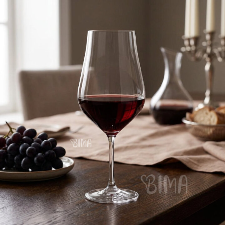 ČAŠE ZA CRNO VINO KRISTALIN TULIPA 550 mL 6/1