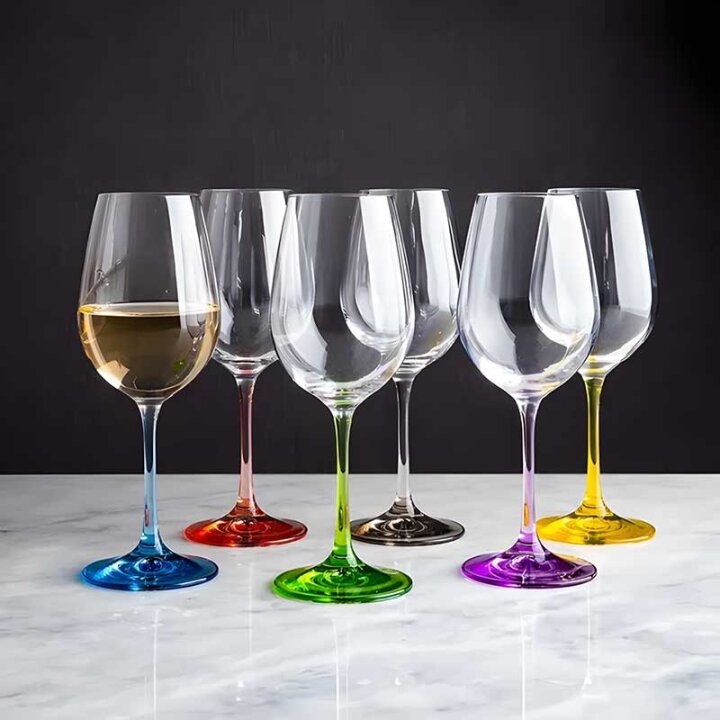 ČAŠE KRISTALIN RAINBOW VINO 6/1 550 mL