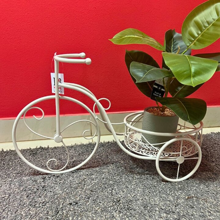 STALAK ZA TEGLU TRICIKL METALNI KREM 55x25x32 CM