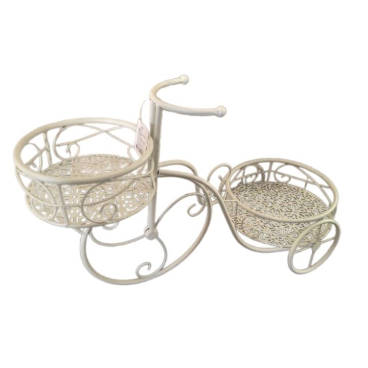 STALAK ZA 2 TEGLE TRICIKL METALNI KREM 59x25x37 CM