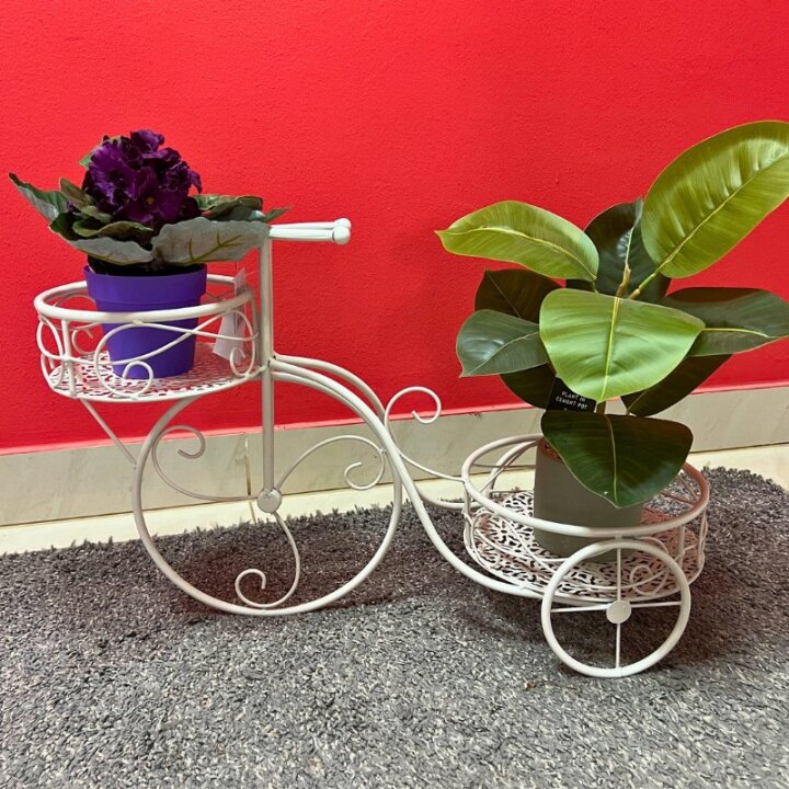 STALAK ZA 2 TEGLE TRICIKL METALNI KREM 59x25x37 CM