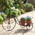 STALAK ZA TEGLU TRICIKL METALNI ZLATNO-CRNI 55x25x32 CM