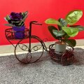 STALAK ZA 2 TEGLE TRICIKL METALNI ZLATNO-CRNI 59x25x37 CM