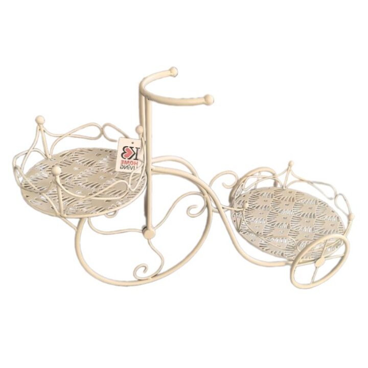 STALAK ZA 2 TEGLE TRICIKL METALNI KREM 59x25x37 CM