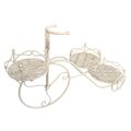 STALAK ZA 3 TEGLE TRICIKL METALNI KREM 75x25x45 CM