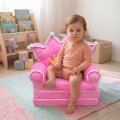 FOTELJA PLIŠANA PREKLOPNA - KRUNA ROZA 50x50x40/115 cm