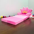 FOTELJA PLIŠANA PREKLOPNA - KRUNA ROZA 50x50x40/115 cm
