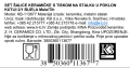 SET ŠALICE KERAMIČKE S TISKOM NA STALKU U KUTIJI 2/1 BIJELA Mala/Tih