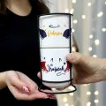 SET ŠALICE KERAMIČKE S TISKOM NA STALKU U POKLON KUTIJI 2/1 BIJELA Dobrica/Vražićak