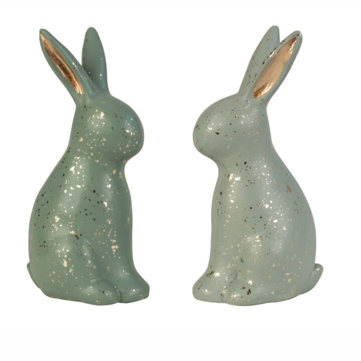 ZEC FIGURA STILIZIRANA ZELENO-ZLATNI 18 cm - SORT