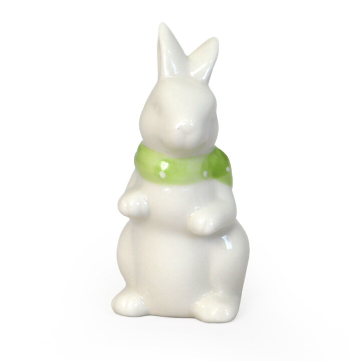 ZEC FIGURA PORCULANSKA 14 cm BIJELO-ZELENI