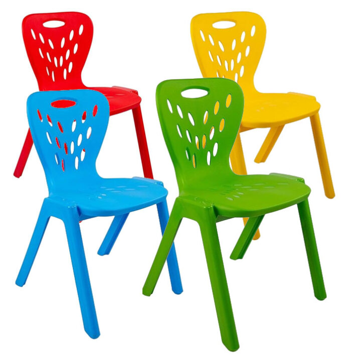 STOLICA DJEČJA PLASTIČNA U BOJI 63x38x43,5 cm SORT