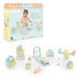 KOCKE ZA SLAGANJE 50 DIJELNE S AUTIĆEM I MINI STAZOM U KUTIJI 26x30x10 cm