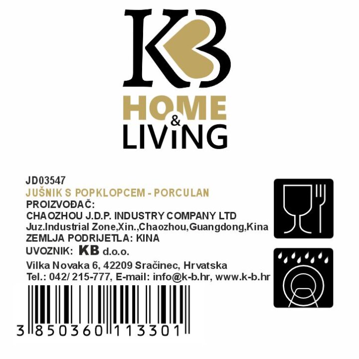 JUŠNIK S POKLOPCEM PORCULANSKI 2,5 L LINEA