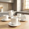 SET 6 ŠALICA PORCULAN 200 mL PRISMA