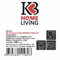 ŠALICE ZA KAVU 6/1 PORCULAN 180 mL - KREM-BORDO LISTOVI
