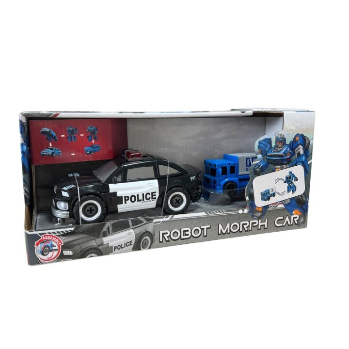 ROBOT-AUTO TRANSFORMER 8-15 CM U KUTIJI 29x13x9,5 CM - SORT
