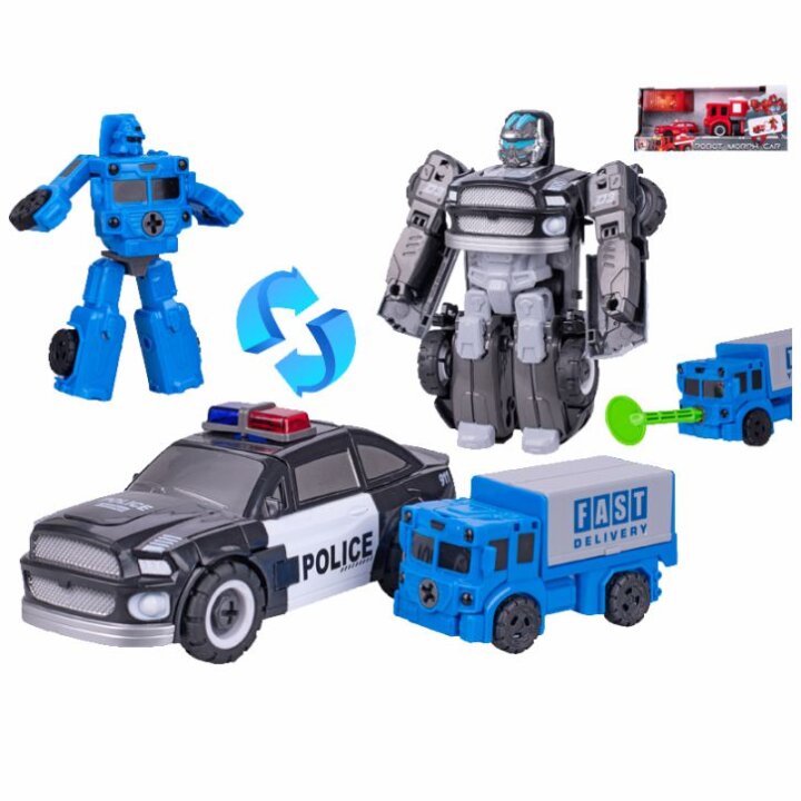ROBOT-AUTO TRANSFORMER 8-15 CM U KUTIJI 29x13x9,5 CM - SORT