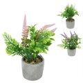 CVIJEĆE UMJETNO LAVANDA 22 cm U CEMENTNOJ TEGLICI 3 SORT