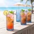 ČAŠE TIMELESS VISOKE STAKLENE 4/1 450 mL - PLAVE