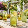 ČAŠE TIMELESS VISOKE STAKLENE 4/1 450 mL - ZELENE
