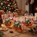 ČAŠE ALLEGRA WINTER LOVE STAKLENE 3/1 425 mL - ZIMSKI MOTIV