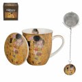 ŠALICA PORCULANSKA S INFUZOROM 400 mL - THE KISS CLASSIC BY GUSTAV KLIMT