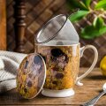 ŠALICA PORCULANSKA S INFUZOROM 510 mL - THE KISS CLASSIC BY GUSTAV KLIMT