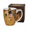 ŠALICA PORCULANSKA 360 mL U POKLON KUTIJI - THE KISS BROWN GUSTAV KLIMT
