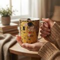ŠALICA PORCULANSKA 360 mL U POKLON KUTIJI - THE KISS BROWN GUSTAV KLIMT