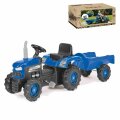 TRAKTOR NA PEDALE S PRIKOLICOM PLAVI 52x143x45 cm