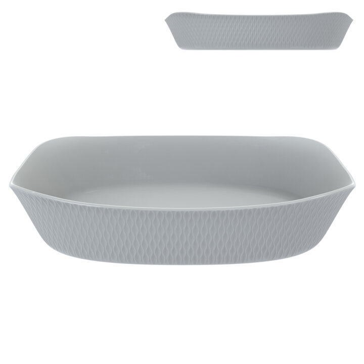 PEKAČ ČETVRTASTI 30x22 cm 1,8 L WAVY GRANIT - DISPLAY - LUMINARC