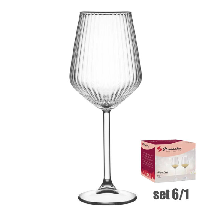 ČAŠE ZA BIJELO VINO ALLEGRA FOCUS NA STALKU 6/1 350 mL