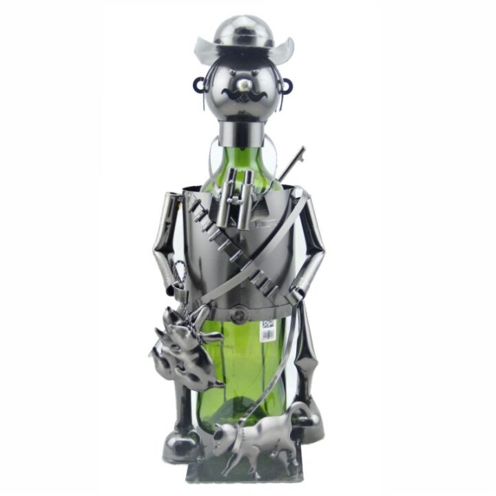 STALAK ZA BUTELJU METALNI - LOVAC 16x13,5x25 cm