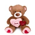 MEDO PLIŠANI S DVA SRCA LOVE YOU 60 cm - SMEĐI