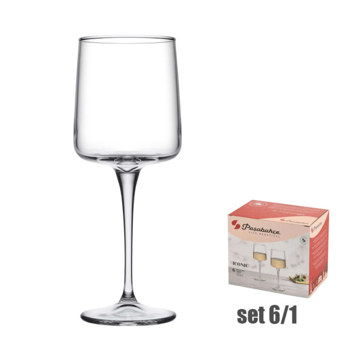 ČAŠE ICONIC NA STALKU STAKLENE 6/1 270 mL
