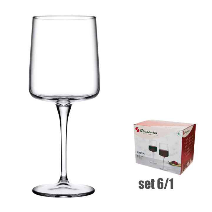 ČAŠE ICONIC NA STALKU STAKLENE 6/1 430 mL