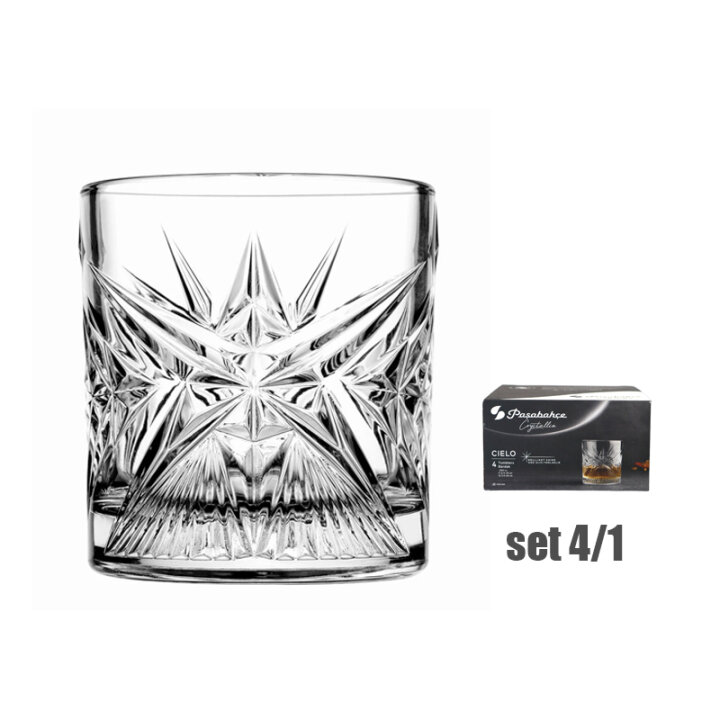 ČAŠE KRISTALIN CIELO OLD FASHIONED WHISKEY 4/1 350 mL